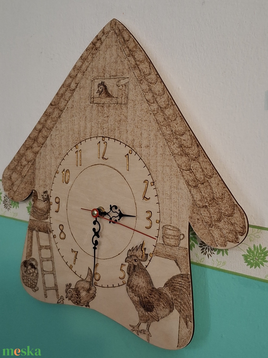 Romantikus falusi óra - otthon & életmód - dekoráció - fali és függő dekoráció - falióra & óra - Meska.hu