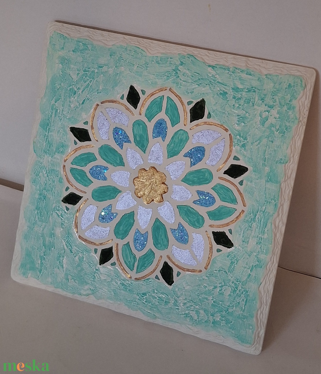 Mandalás edényalátét - otthon & életmód - konyhafelszerelés, tálalás - flaska, csatos üveg - Meska.hu