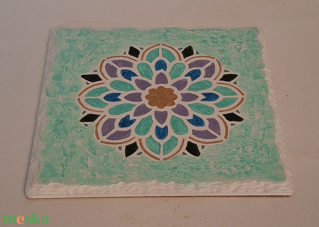 Mandalás edényalátét - otthon & életmód - konyhafelszerelés, tálalás - flaska, csatos üveg - Meska.hu