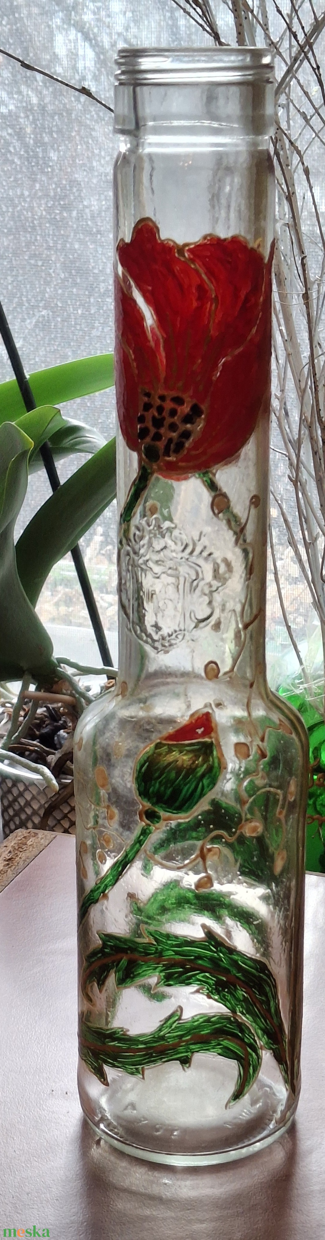 Táncoló pipacsok váza - otthon & életmód - virágdekoráció - virágtartó - váza - Meska.hu