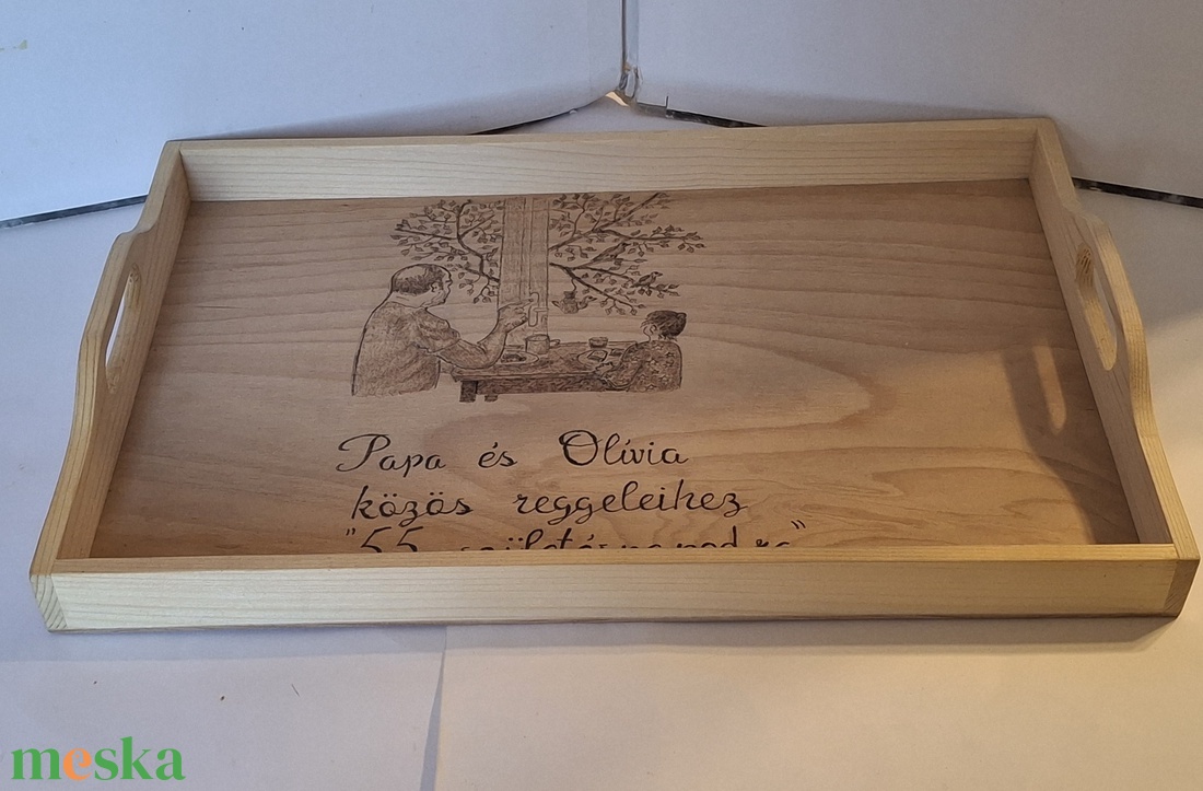 Családi tálca - otthon & életmód - konyhafelszerelés, tálalás - tálalás - tálca - Meska.hu