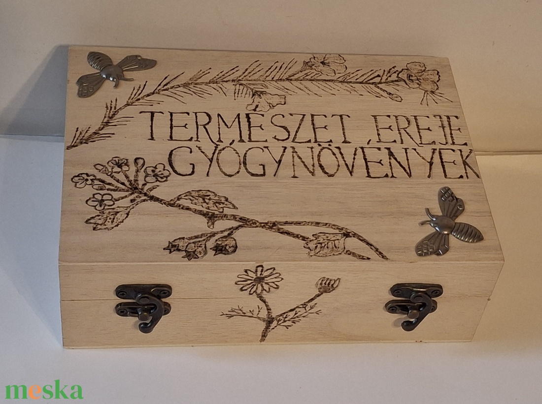 Gyógynövényes doboz - otthon & életmód - dekoráció - asztal és polc dekoráció - díszdoboz - Meska.hu
