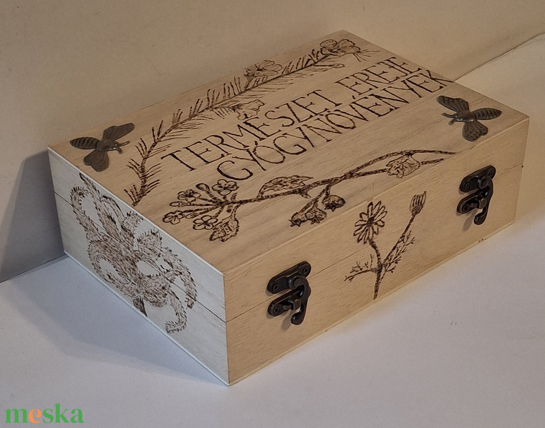 Gyógynövényes doboz - otthon & életmód - dekoráció - asztal és polc dekoráció - díszdoboz - Meska.hu