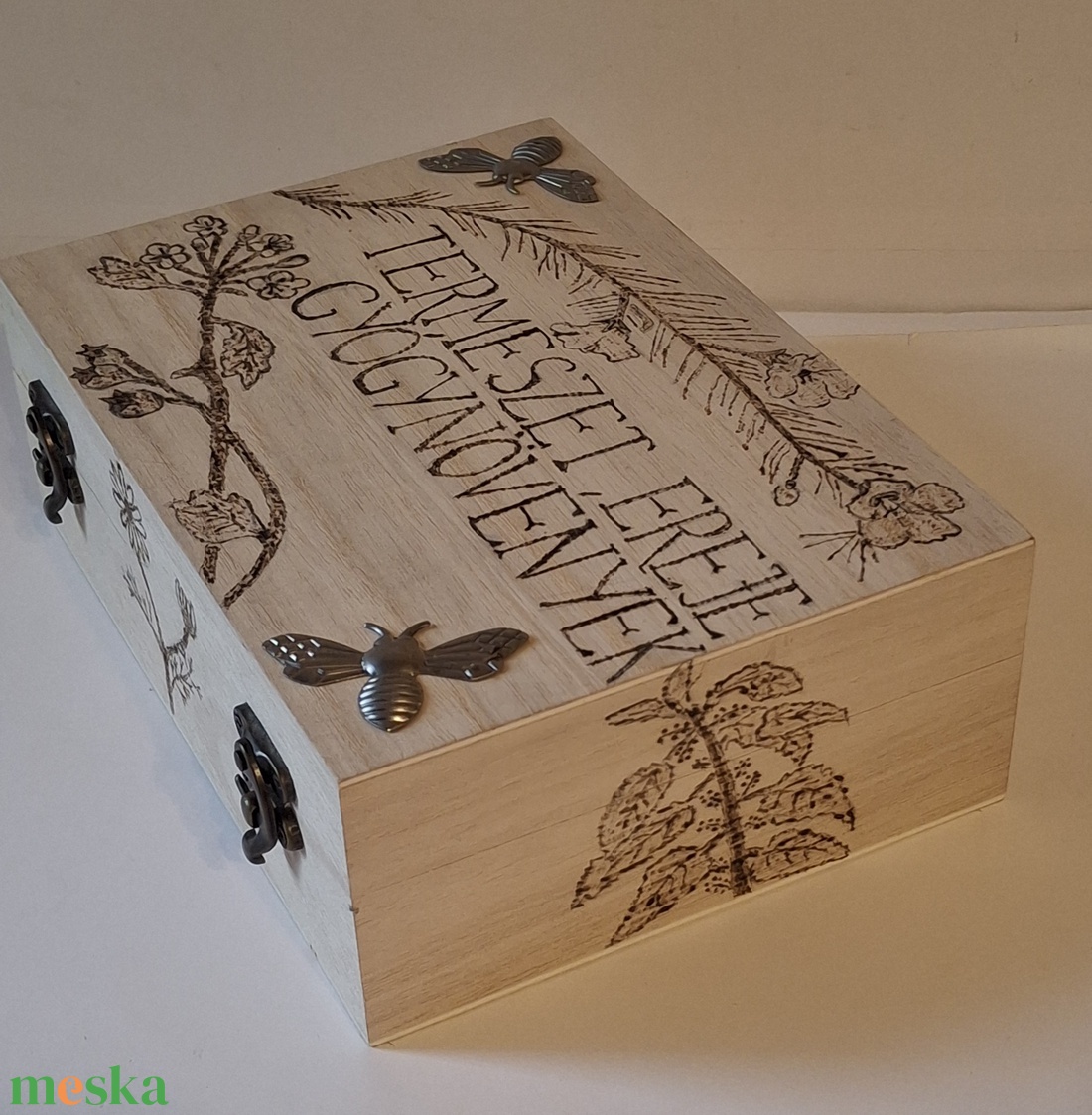 Gyógynövényes doboz - otthon & életmód - dekoráció - asztal és polc dekoráció - díszdoboz - Meska.hu