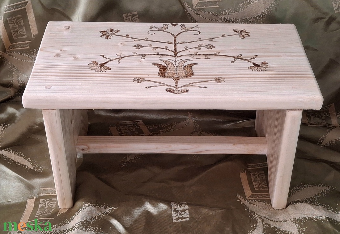 Matyó mintás sámli - otthon & életmód - bútor - szék & fotel - Meska.hu