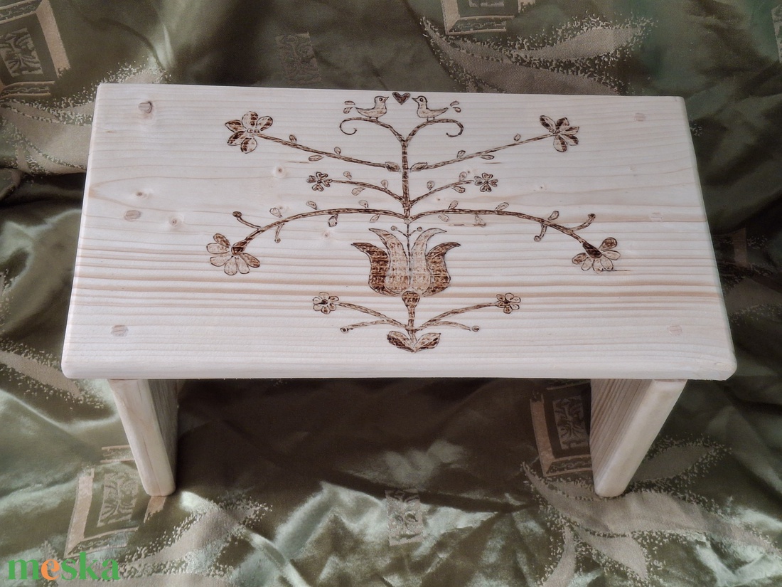 Matyó mintás sámli - otthon & életmód - bútor - szék & fotel - Meska.hu