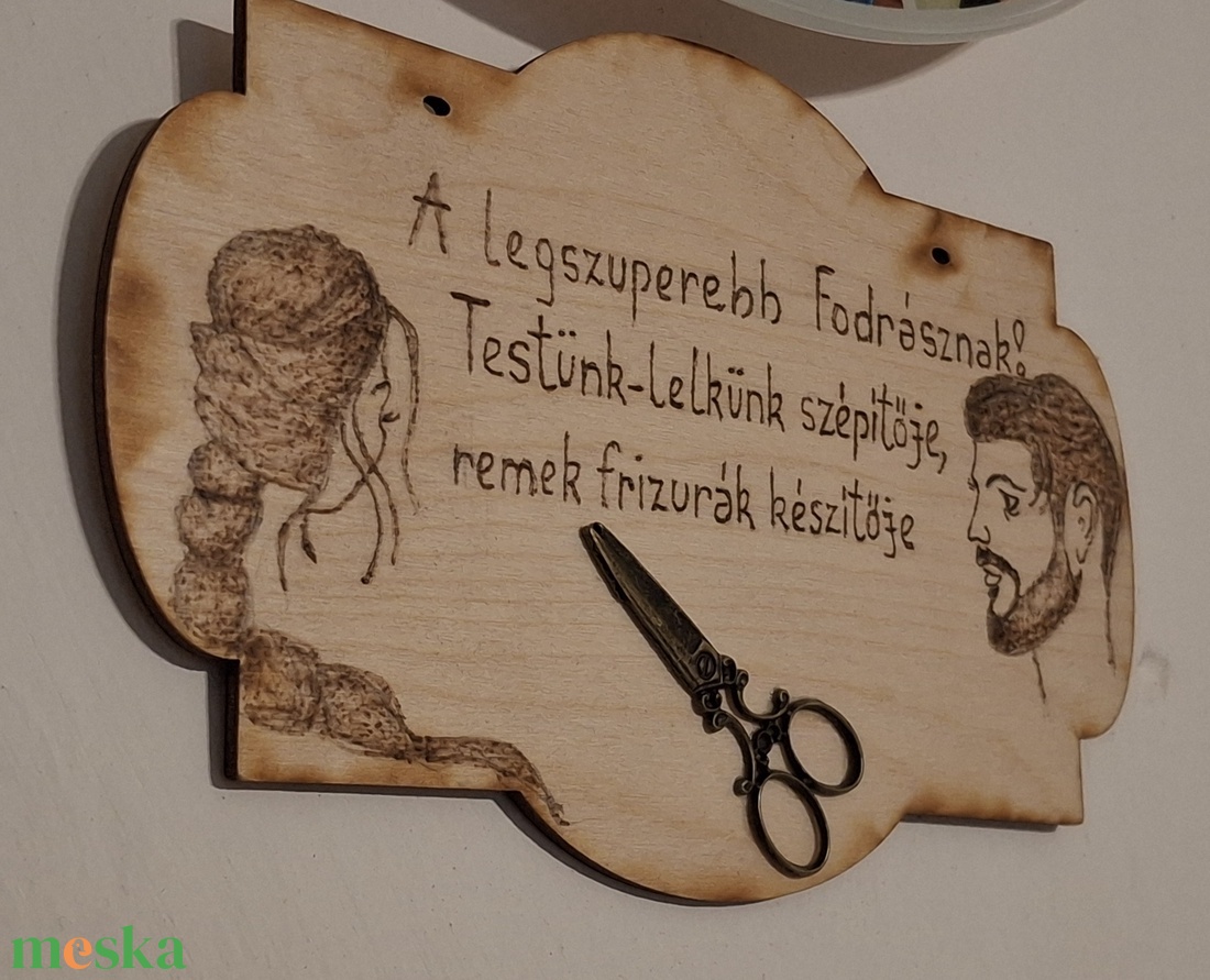 Ajándék a legszuperebb fodrásznak - otthon & életmód - dekoráció - kép & falikép - táblakép - Meska.hu