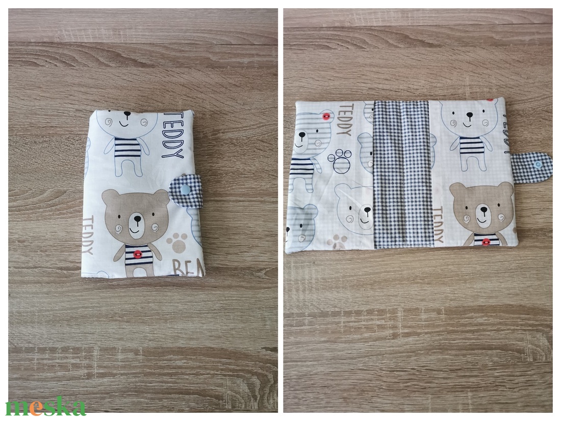 Teddy macis egészségügyi kis könyv borító - otthon & életmód - papír, írószer - könyv- és füzetborító - Meska.hu