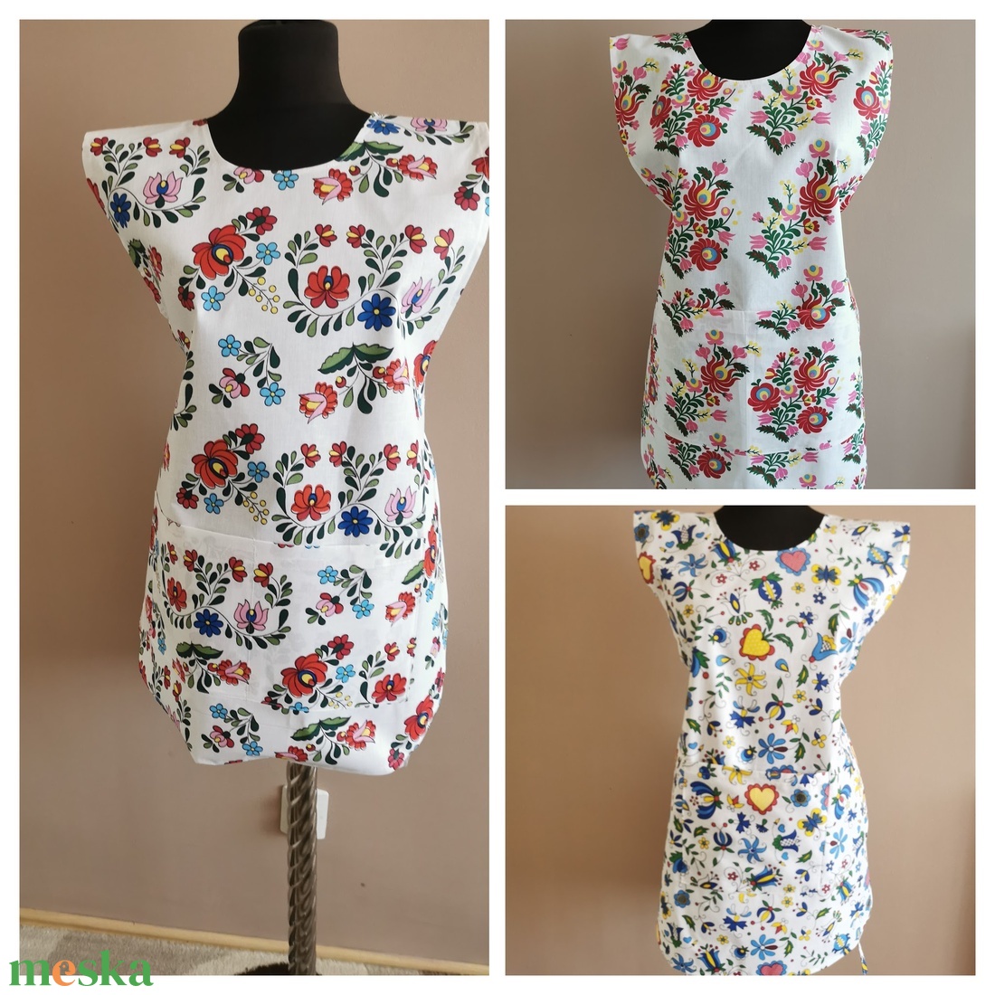 Lapköpeny magyaros mintával - ruha & divat - munkaruha - Meska.hu