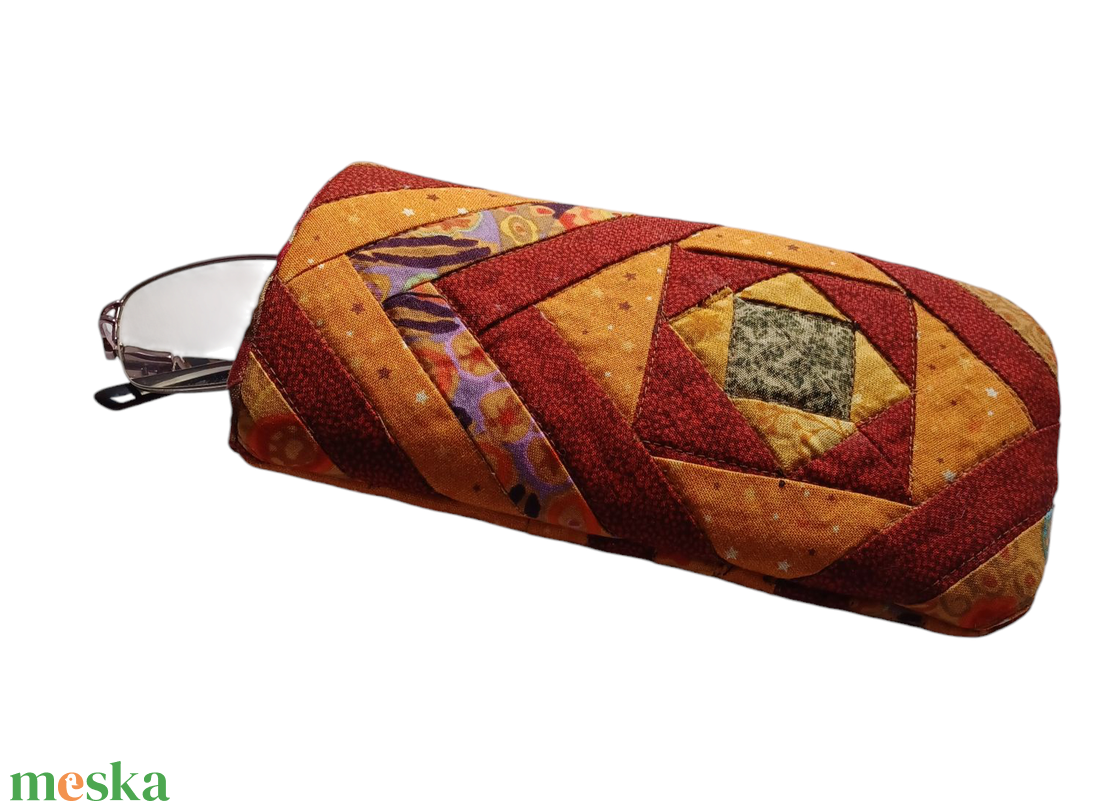  Patchwork szemüvegtok - táska & tok - pénztárca & más tok - szemüvegtok - Meska.hu