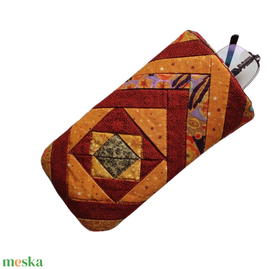  Patchwork szemüvegtok - táska & tok - pénztárca & más tok - szemüvegtok - Meska.hu