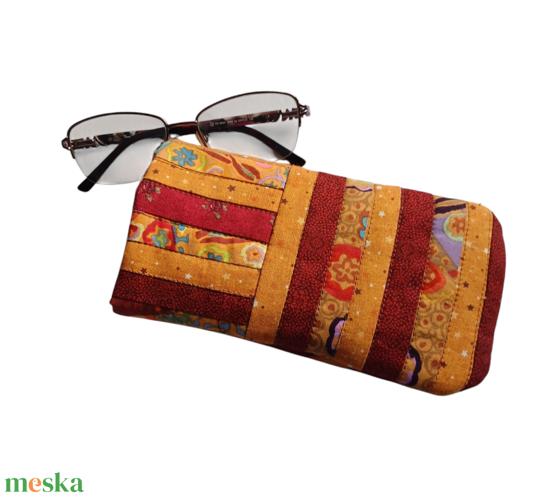  Patchwork szemüvegtok - táska & tok - pénztárca & más tok - szemüvegtok - Meska.hu