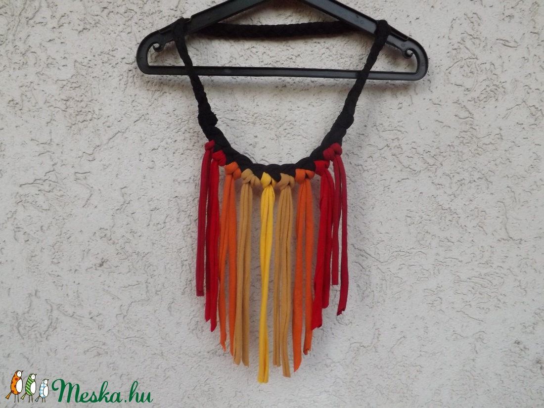 Tüzes textil nyaklánc - - Meska.hu Tüzes textil nyaklánc - - Meska.hu