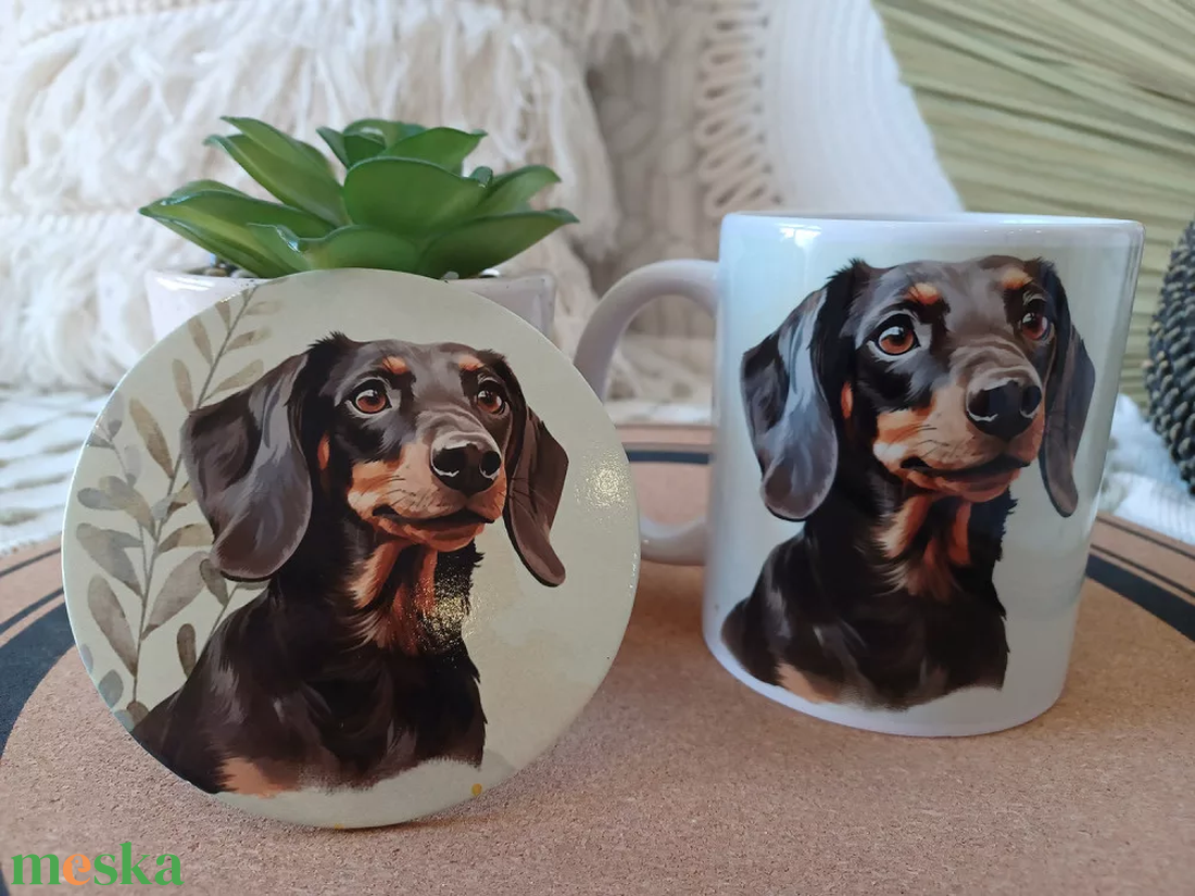 Névvel kérhető - Fekete tacskós bögre - otthon & életmód - konyhafelszerelés, tálalás - tálalás - bögre & csésze - Meska.hu