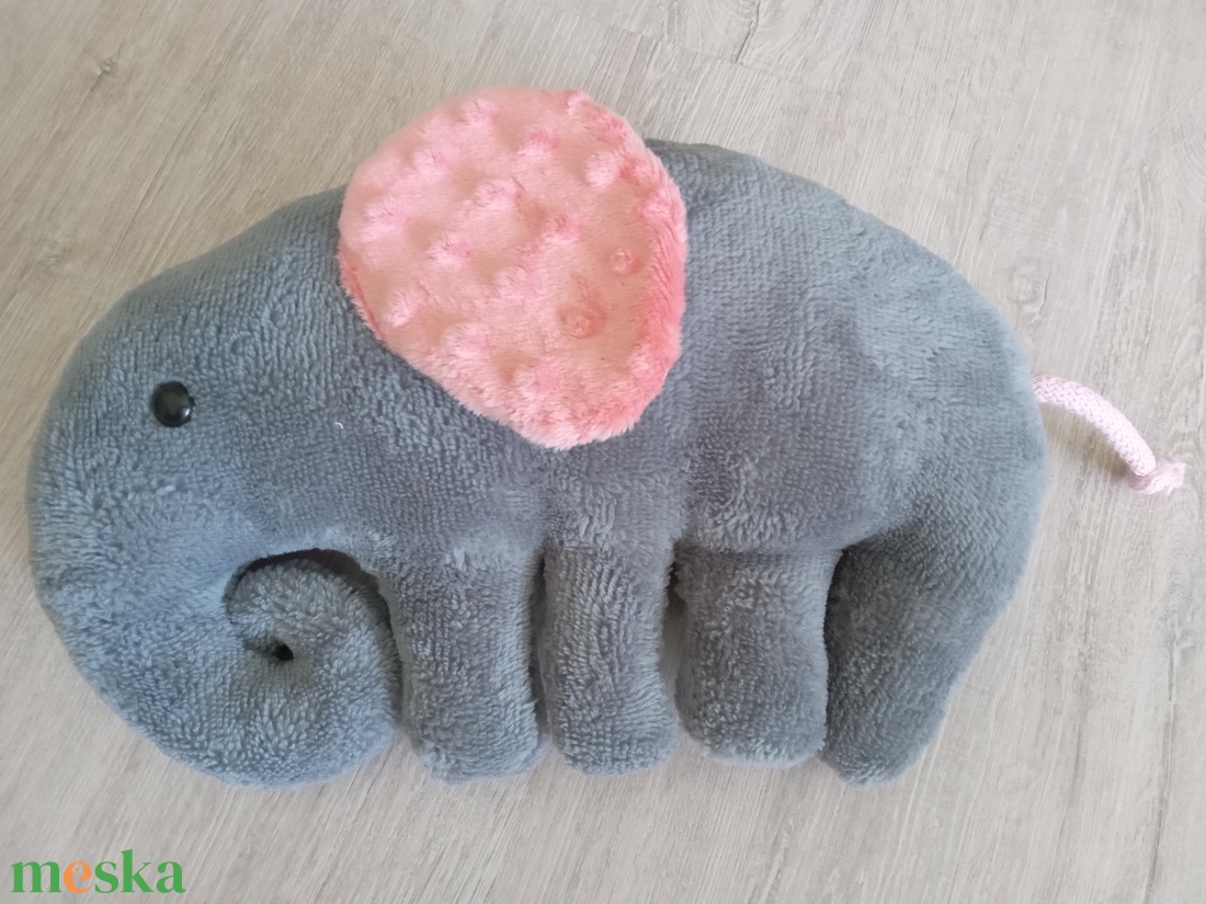 Csörgő plüsselefánt babáknak és kisgyerekeknek - játék & sport - plüssállat & játékfigura - elefánt - Meska.hu