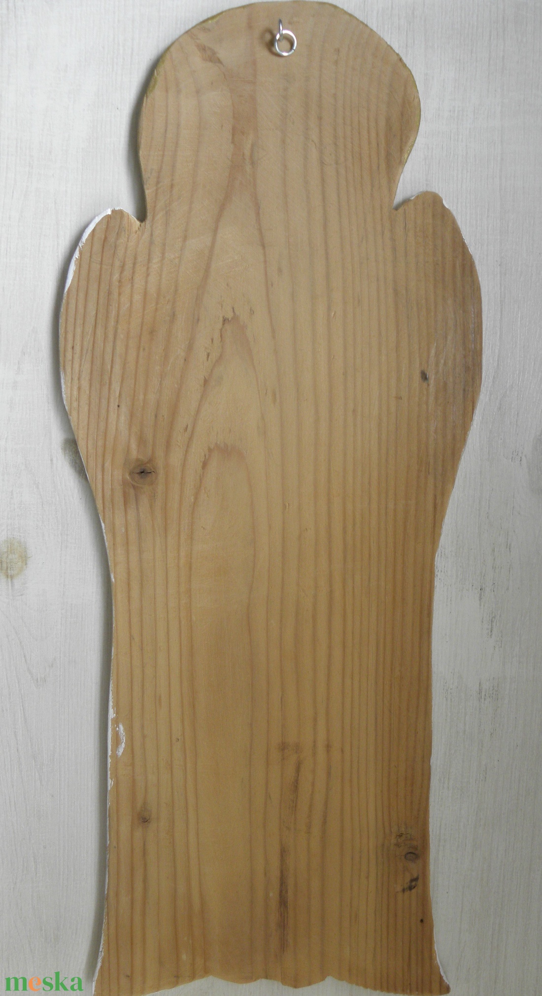 Rusztikus angyal - Egyedi, naiv stílusú festett fa  - otthon & életmód - dekoráció - kép & falikép - fából készült kép - Meska.hu