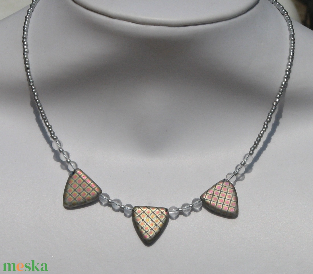 Hamvas szürke szett - ékszer - ékszerszett - Meska.hu