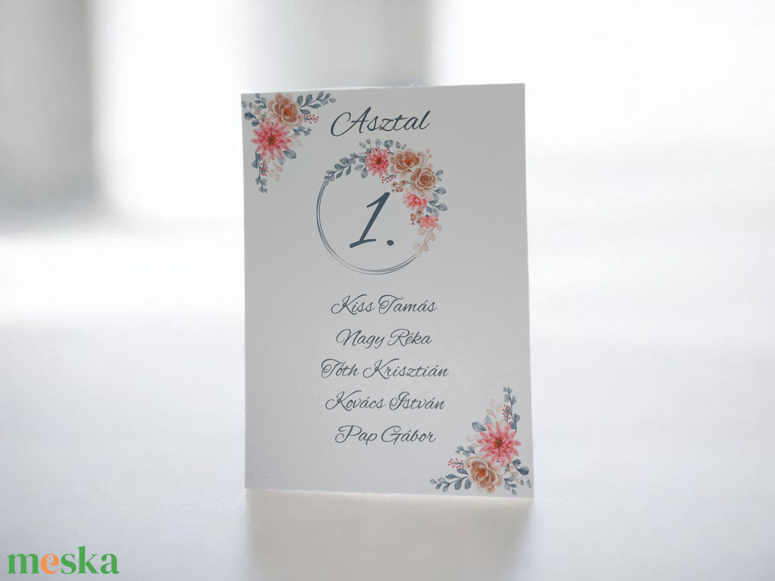 Gondoskodás és stílus: A tökéletes ültetési rend - esküvő - meghívó & kártya - ültetési rend - Meska.hu