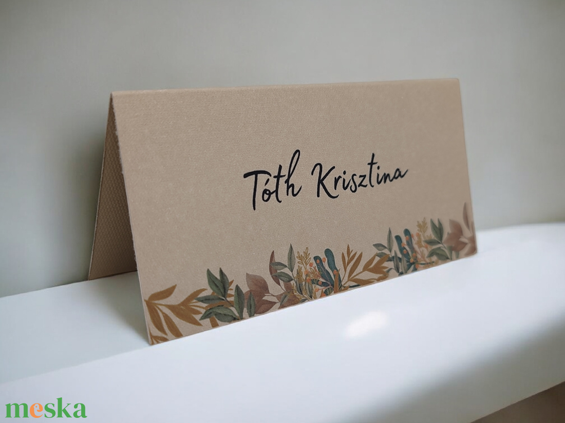 Természetes elegancia: A rusztikus ültetőkártya - esküvő - meghívó & kártya - ültetési rend - Meska.hu