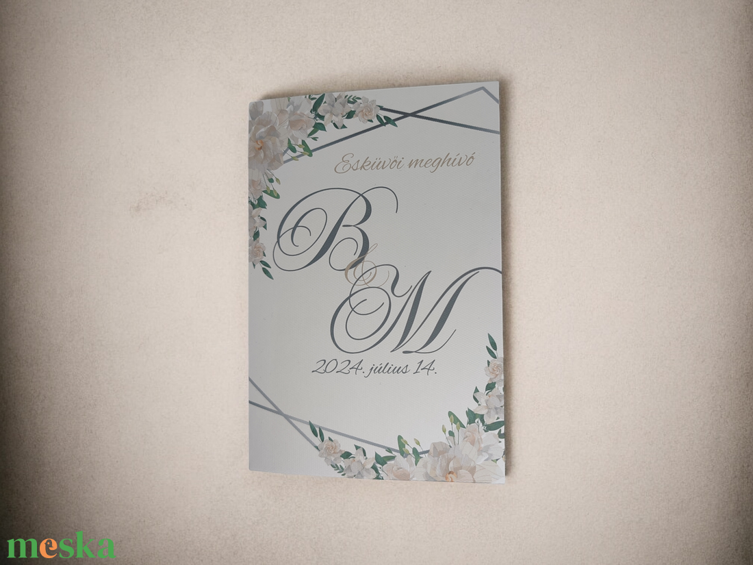 Romantikus kezdet: Az Önök egyedi esküvői meghívója - esküvő - meghívó & kártya - meghívó - Meska.hu