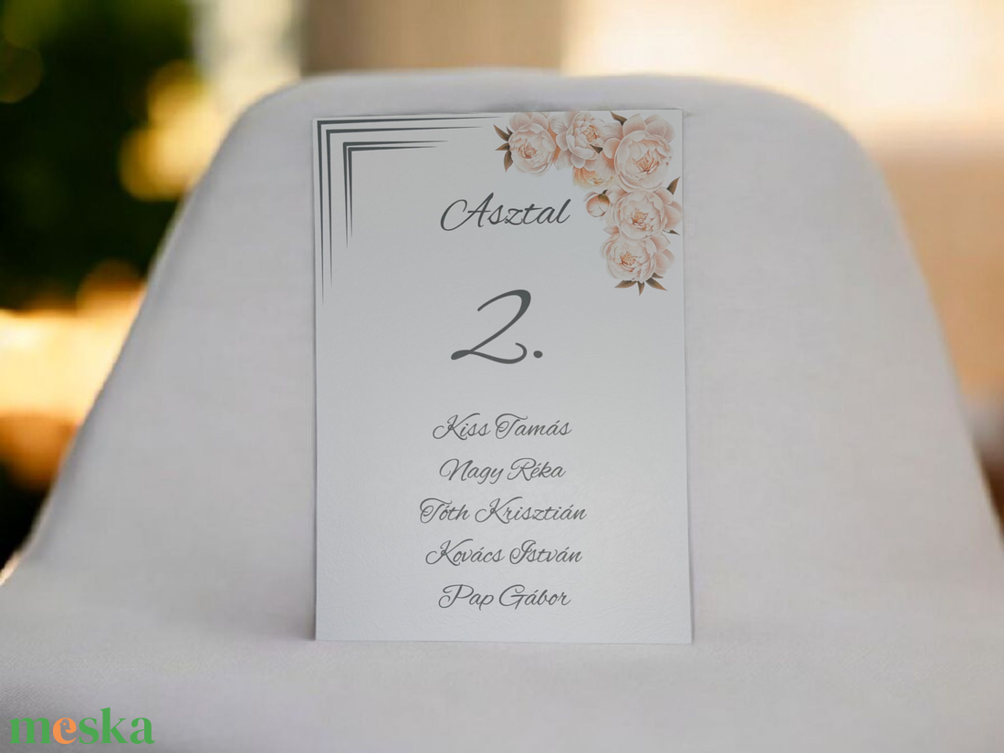 GONDOSKODÁS ÉS STÍLUS: A TÖKÉLETES ÜLTETÉSI REND - esküvő - meghívó & kártya - ültetési rend - Meska.hu