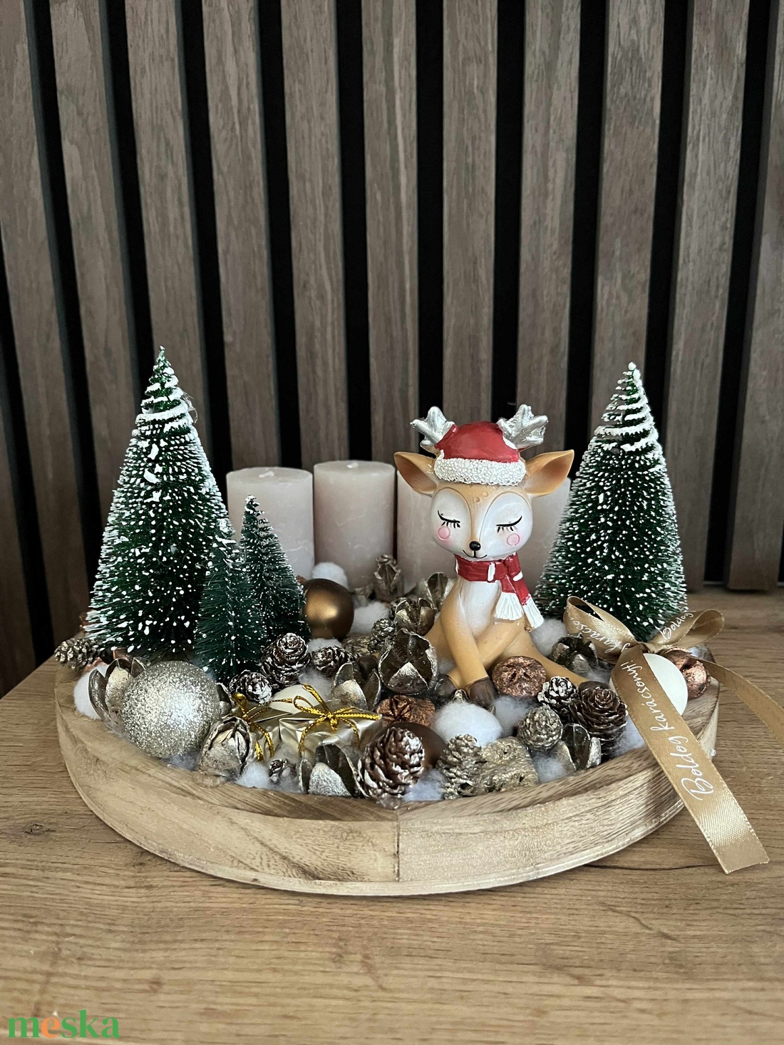 Őzikés adventi koszorú - karácsony - adventi díszek - adventi gyertyadíszek és koszorúdíszek - Meska.hu Őzikés adventi koszorú - karácsony - adventi díszek - adventi gyertyadíszek és koszorúdíszek - Meska.hu