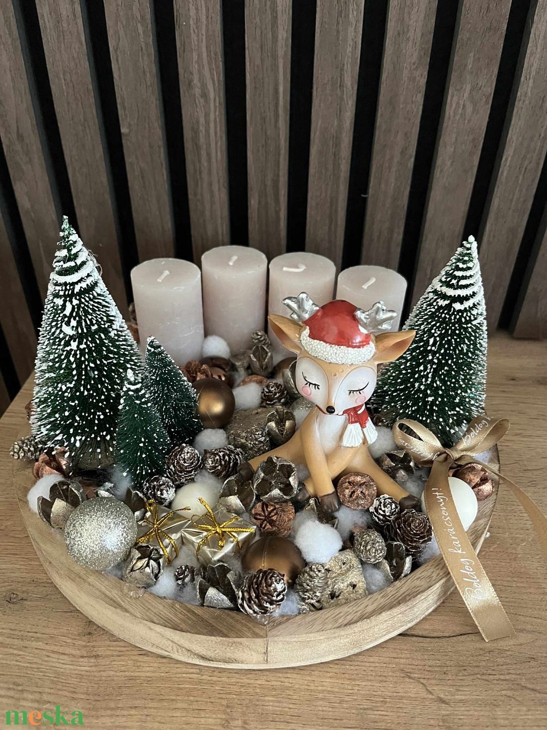 Őzikés adventi koszorú - karácsony - adventi díszek - adventi gyertyadíszek és koszorúdíszek - Meska.hu Őzikés adventi koszorú - karácsony - adventi díszek - adventi gyertyadíszek és koszorúdíszek - Meska.hu