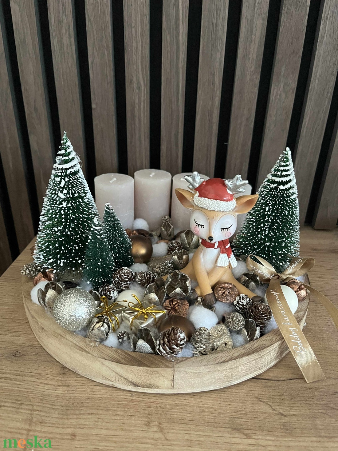 Őzikés adventi koszorú - karácsony - adventi díszek - adventi gyertyadíszek és koszorúdíszek - Meska.hu Őzikés adventi koszorú - karácsony - adventi díszek - adventi gyertyadíszek és koszorúdíszek - Meska.hu