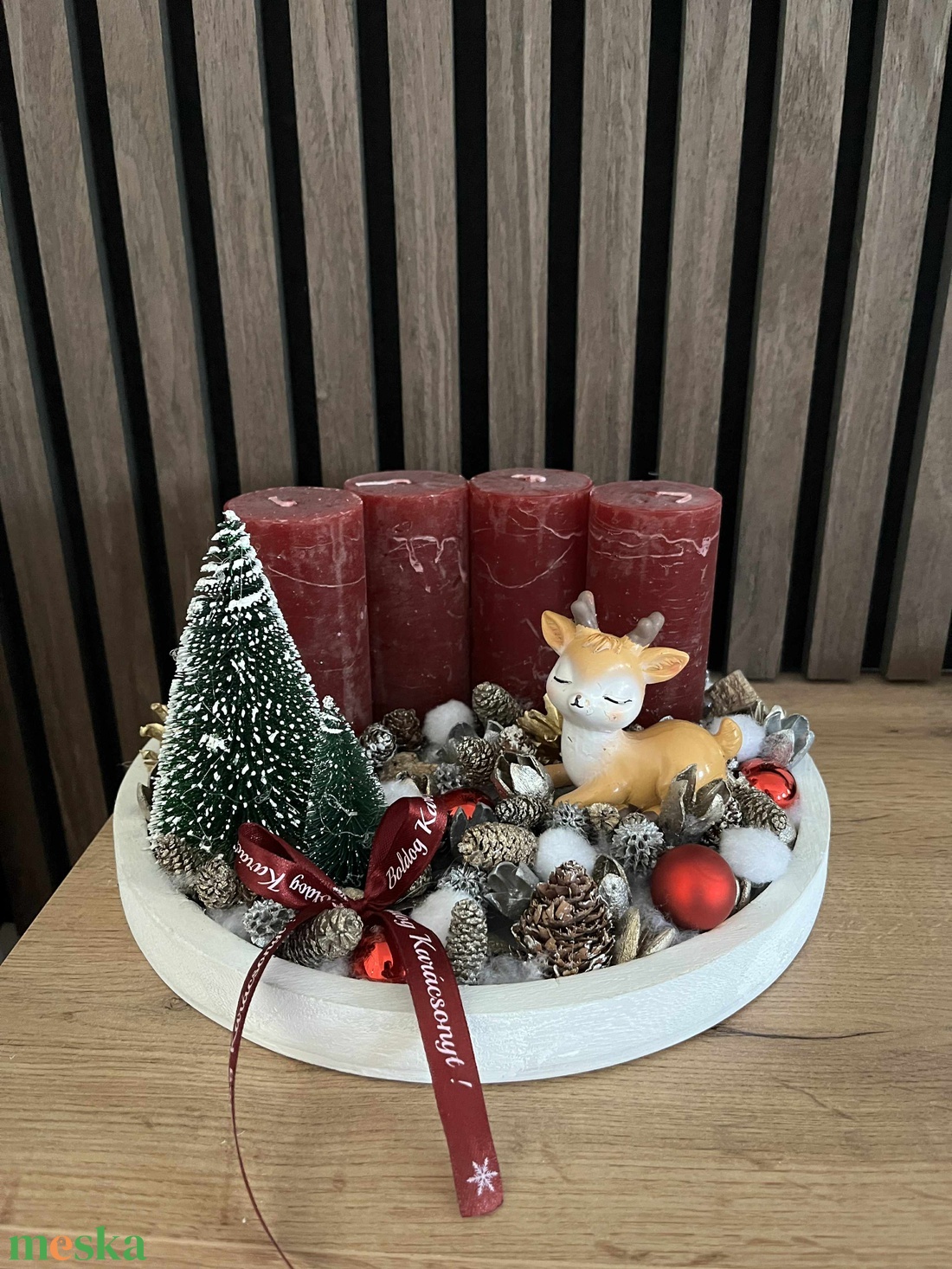 Őzikés adventi koszorú - karácsony - adventi díszek - adventi gyertyadíszek és koszorúdíszek - Meska.hu Őzikés adventi koszorú - karácsony - adventi díszek - adventi gyertyadíszek és koszorúdíszek - Meska.hu