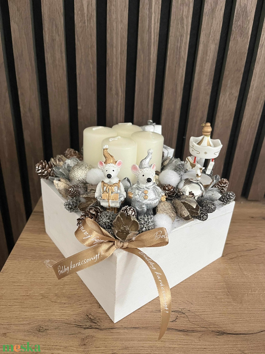 Karácsonyi asztaldísz - karácsony - adventi díszek - adventi gyertyadíszek és koszorúdíszek - Meska.hu Karácsonyi asztaldísz - karácsony - adventi díszek - adventi gyertyadíszek és koszorúdíszek - Meska.hu