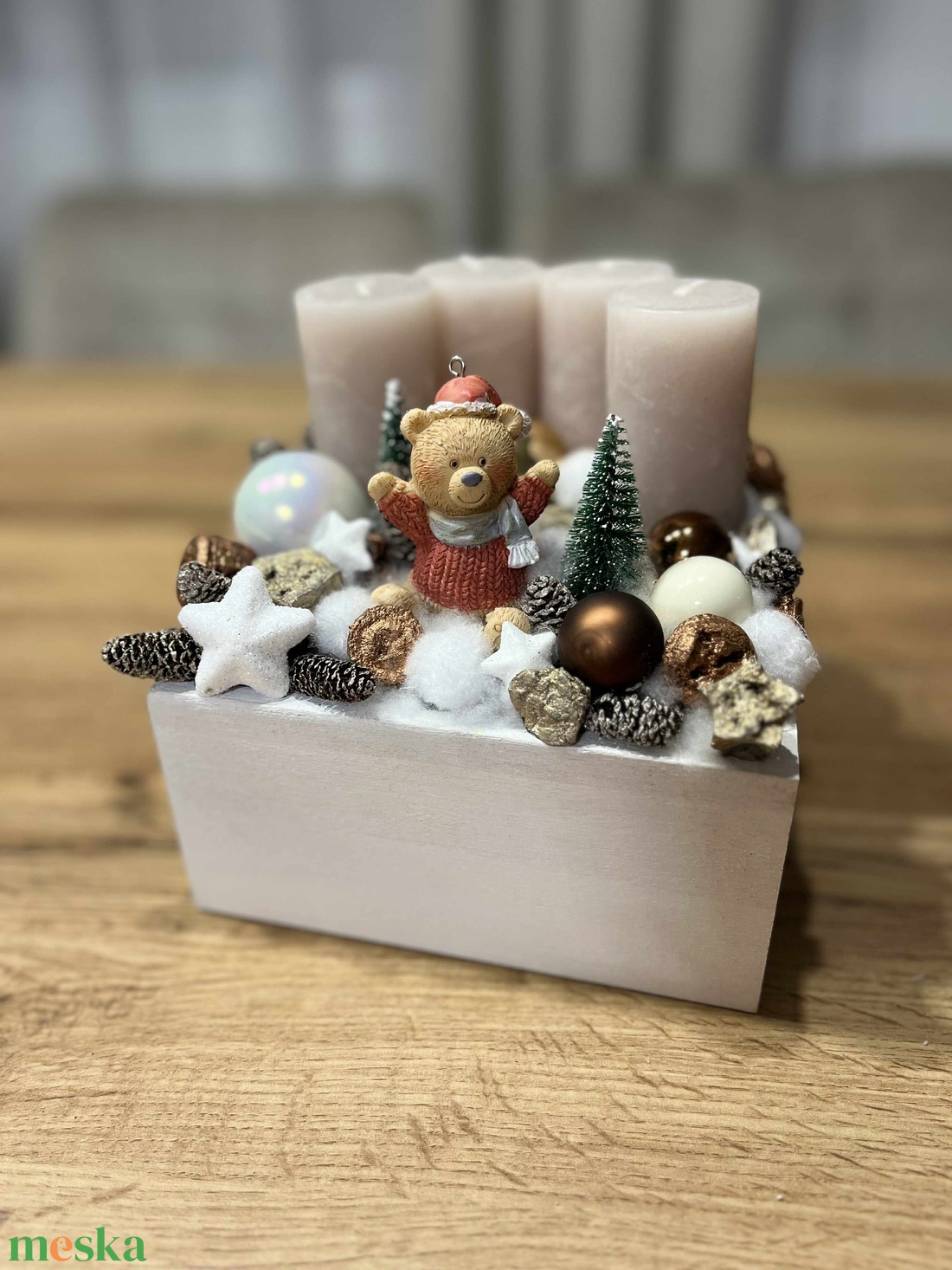 Macis adventi koszorú - karácsony - adventi díszek - adventi gyertyadíszek és koszorúdíszek - Meska.hu