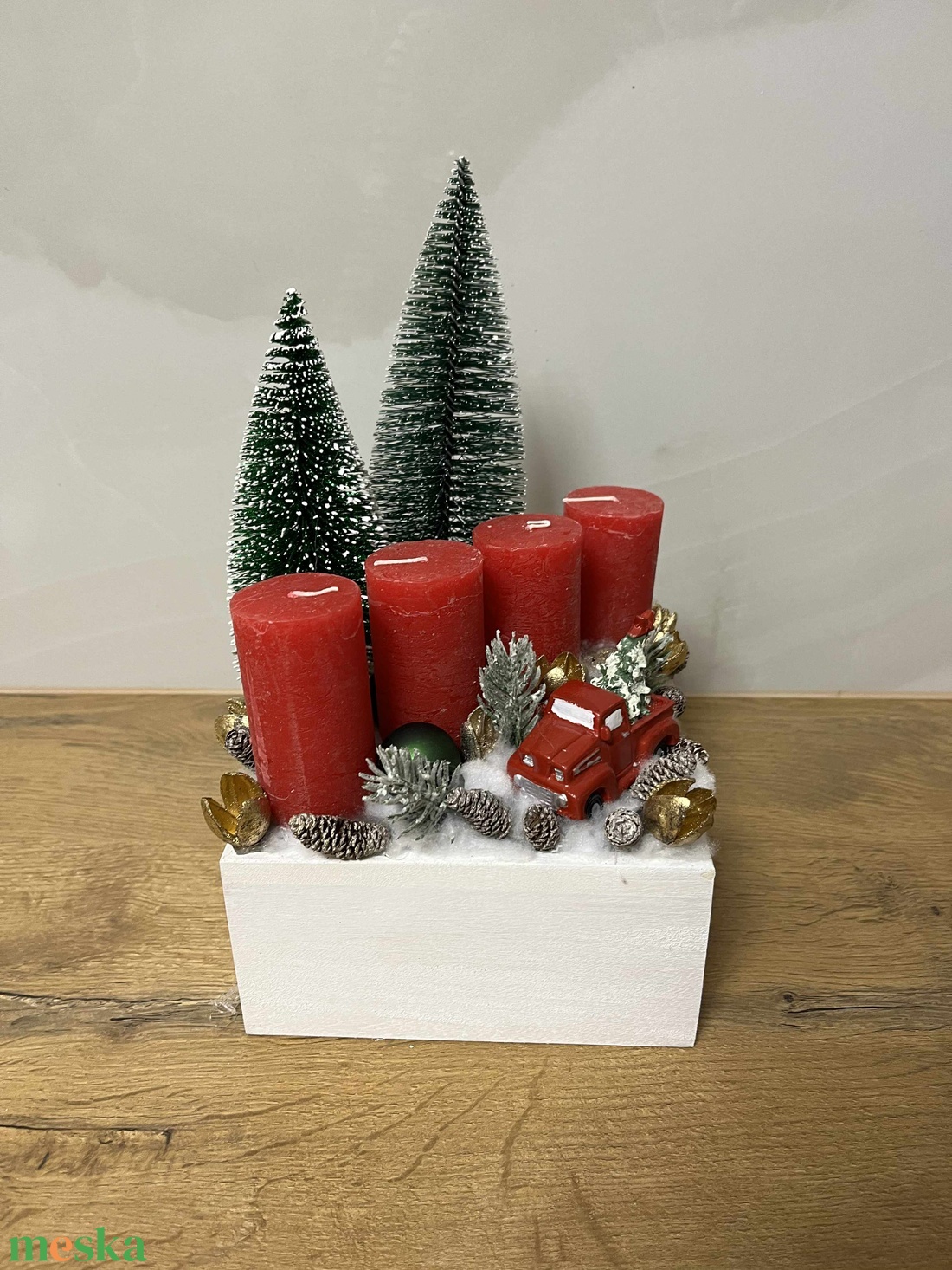 Autós adventi koszorú - karácsony - adventi díszek - adventi koszorú - Meska.hu