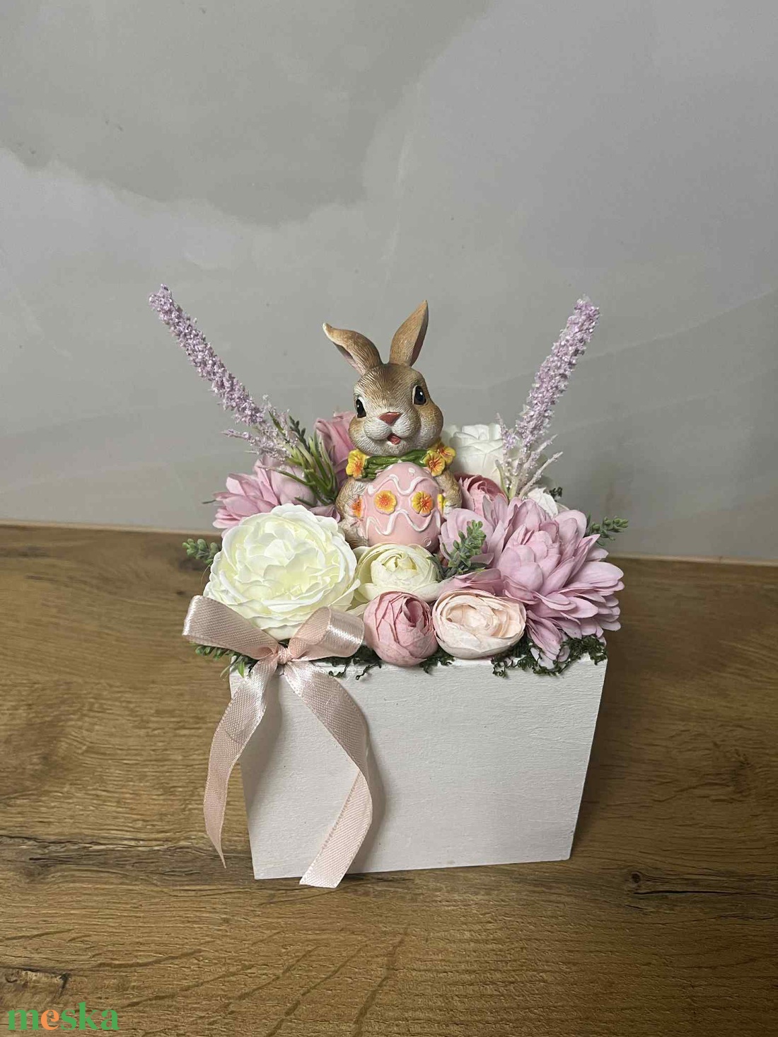 Tavaszi asztaldísz - ünnepi díszek, dekorációk - húsvéti díszek és dekorációk - húsvéti virágos díszek - Meska.hu