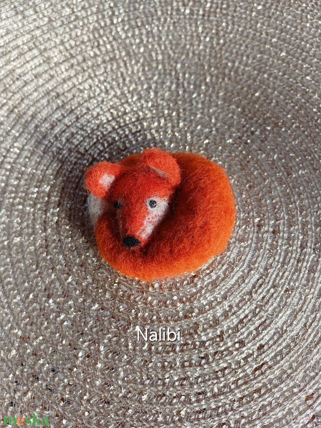 Rókica kitűző - ékszer - kitűző és bross - Meska.hu