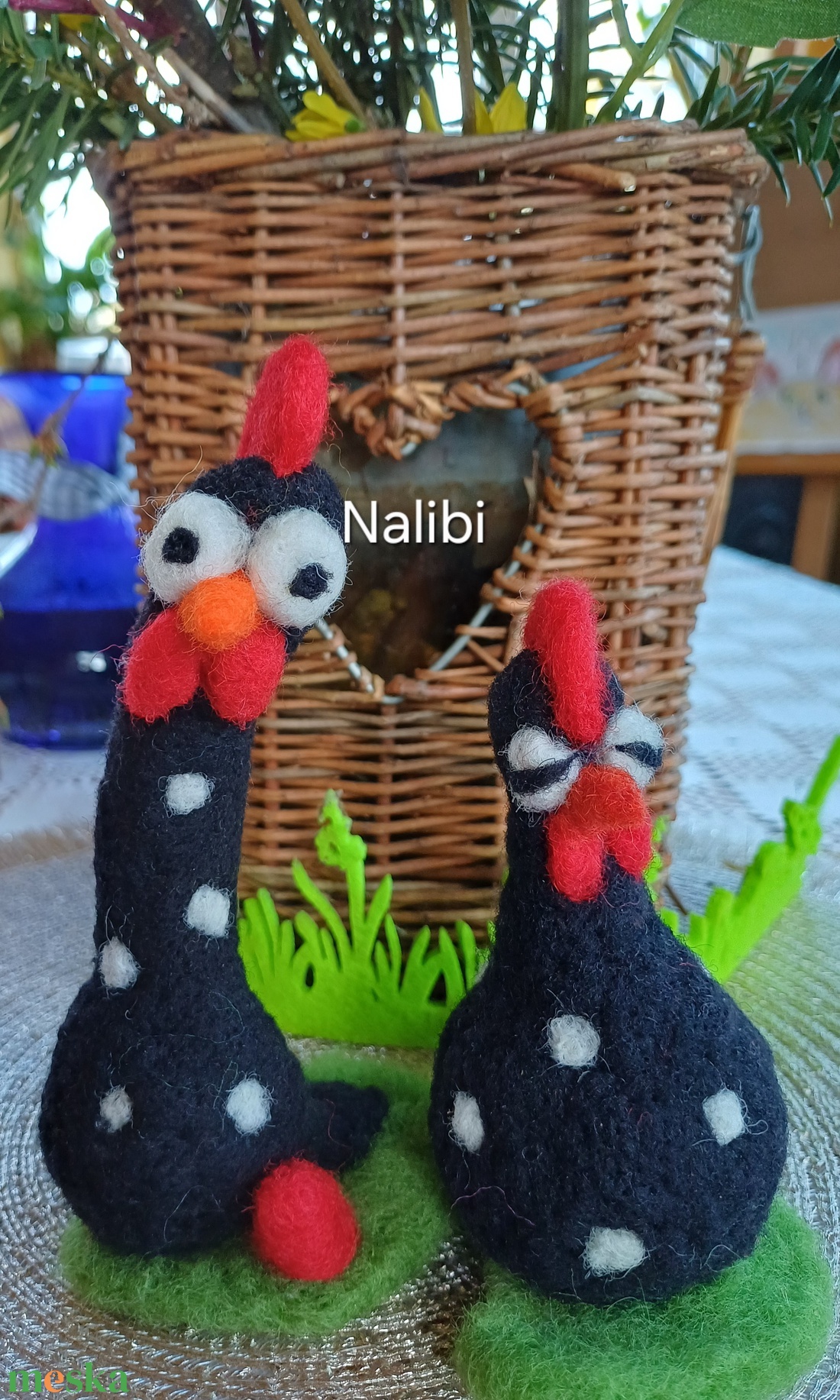 Tyúkocskák - ünnepi díszek, dekorációk - húsvéti díszek és dekorációk - húsvéti tojástartó - Meska.hu