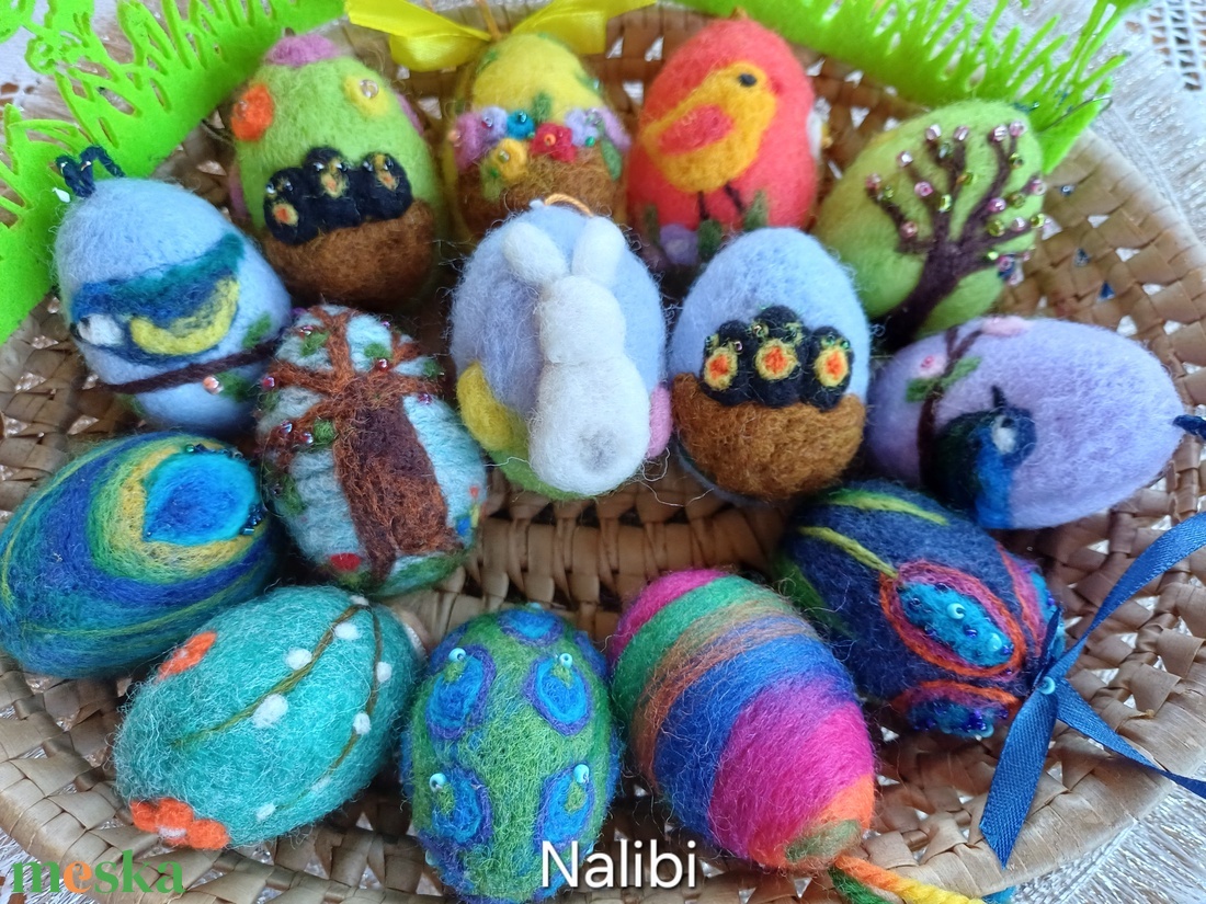 Húsvéti tojás - ünnepi díszek, dekorációk - húsvéti díszek és dekorációk - húsvéti abrosz, terítő - Meska.hu