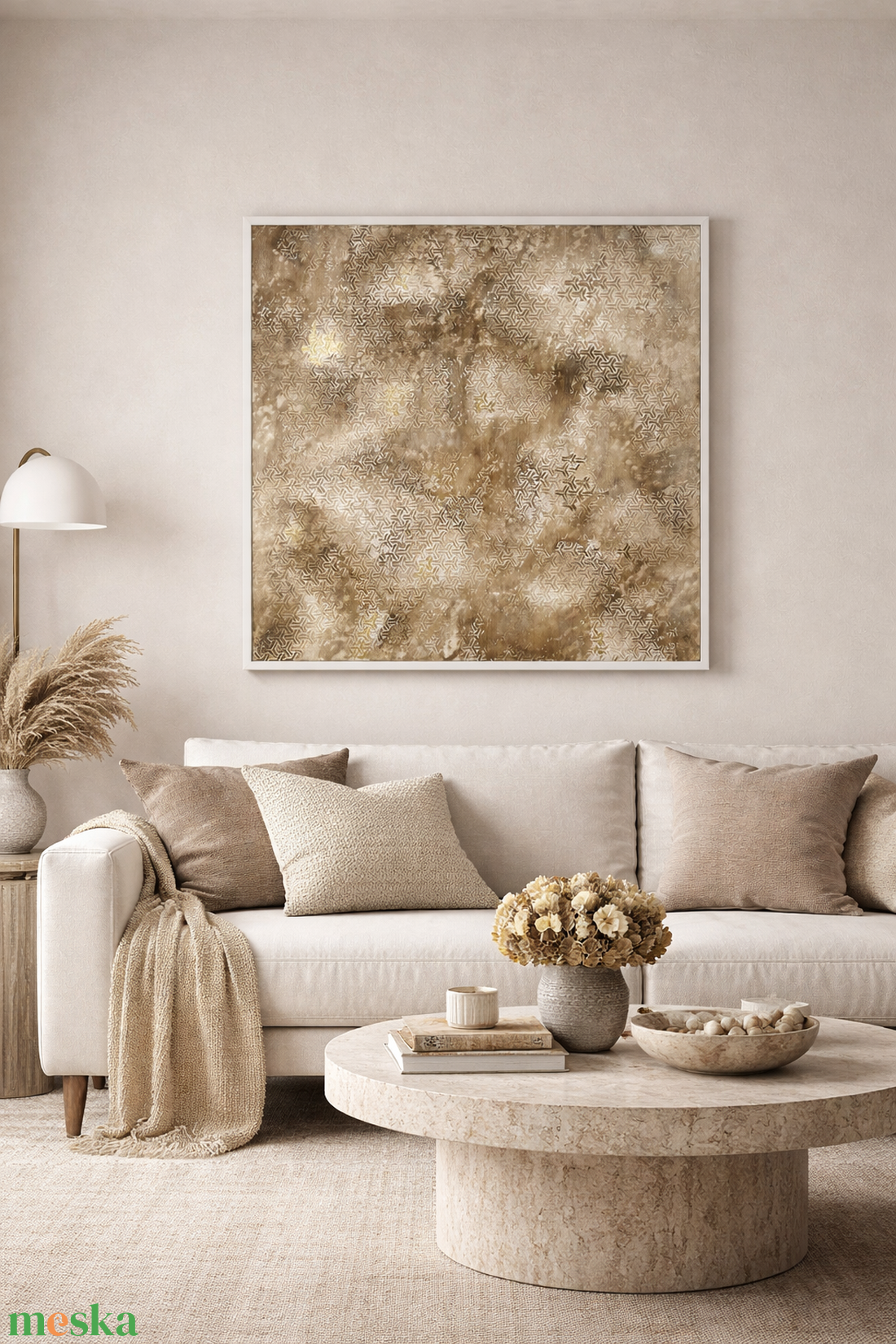 Abszrakt modern festmény  100x100cm - otthon & életmód - dekoráció - kép & falikép - vászonkép - Meska.hu