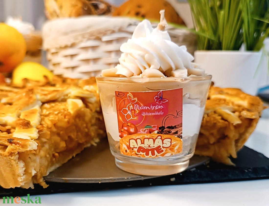 Almás pite gyertya - otthon & életmód - gyertya, illat, aroma - gyertya - Meska.hu