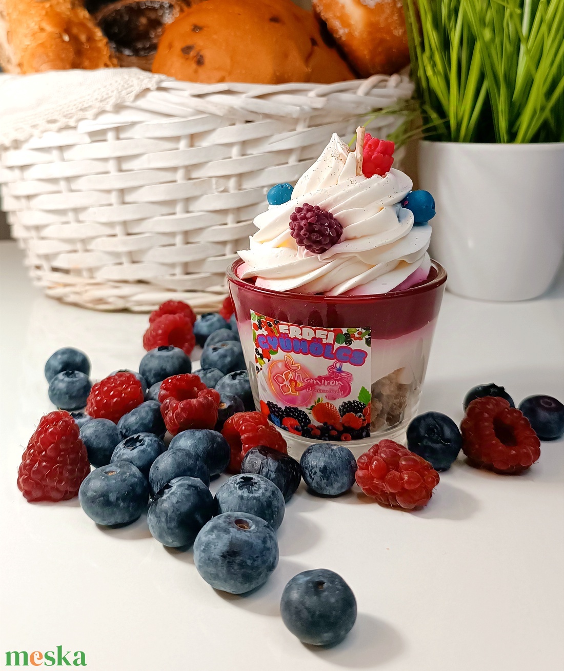 Erdei gyümölcsös illat gyertya - otthon & életmód - gyertya, illat, aroma - gyertya - Meska.hu