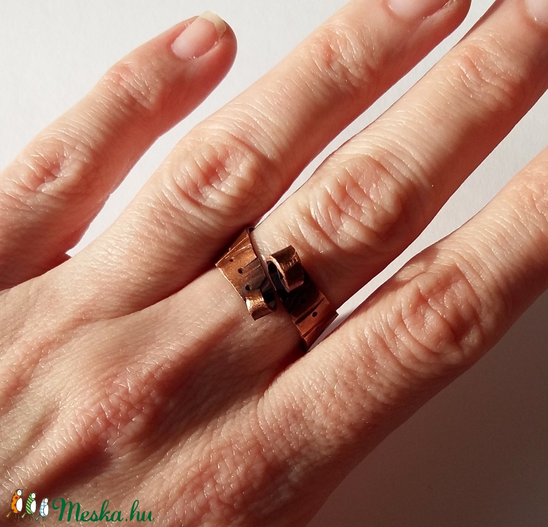 Kunkor - antikolt réz gyűrű -  - Meska.hu