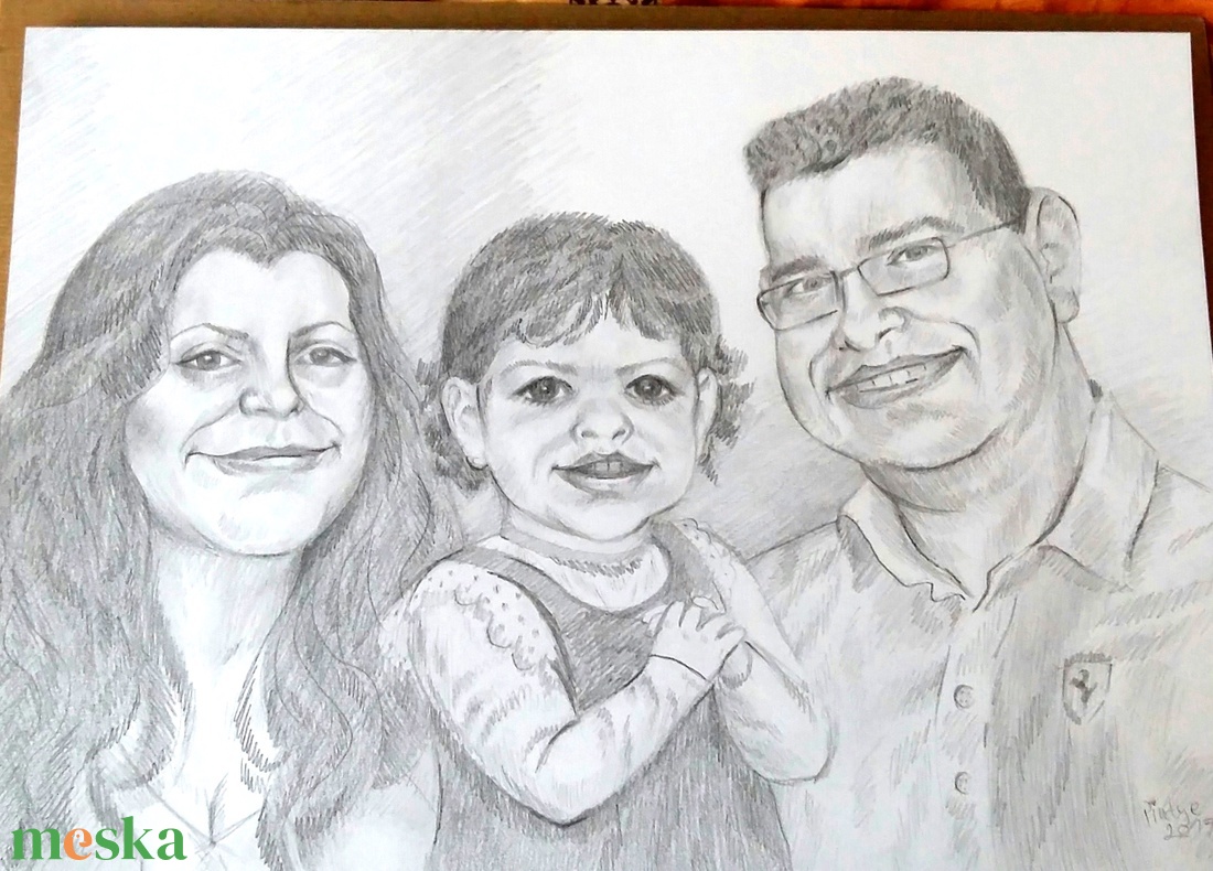 Unokák mosolya - családi portré, vagy karikatúra két vagy három személlyel - művészet - portré & karikatúra - portré - Meska.hu Unokák mosolya - családi portré, vagy karikatúra két vagy három személlyel - művészet - portré & karikatúra - portré - Meska.hu