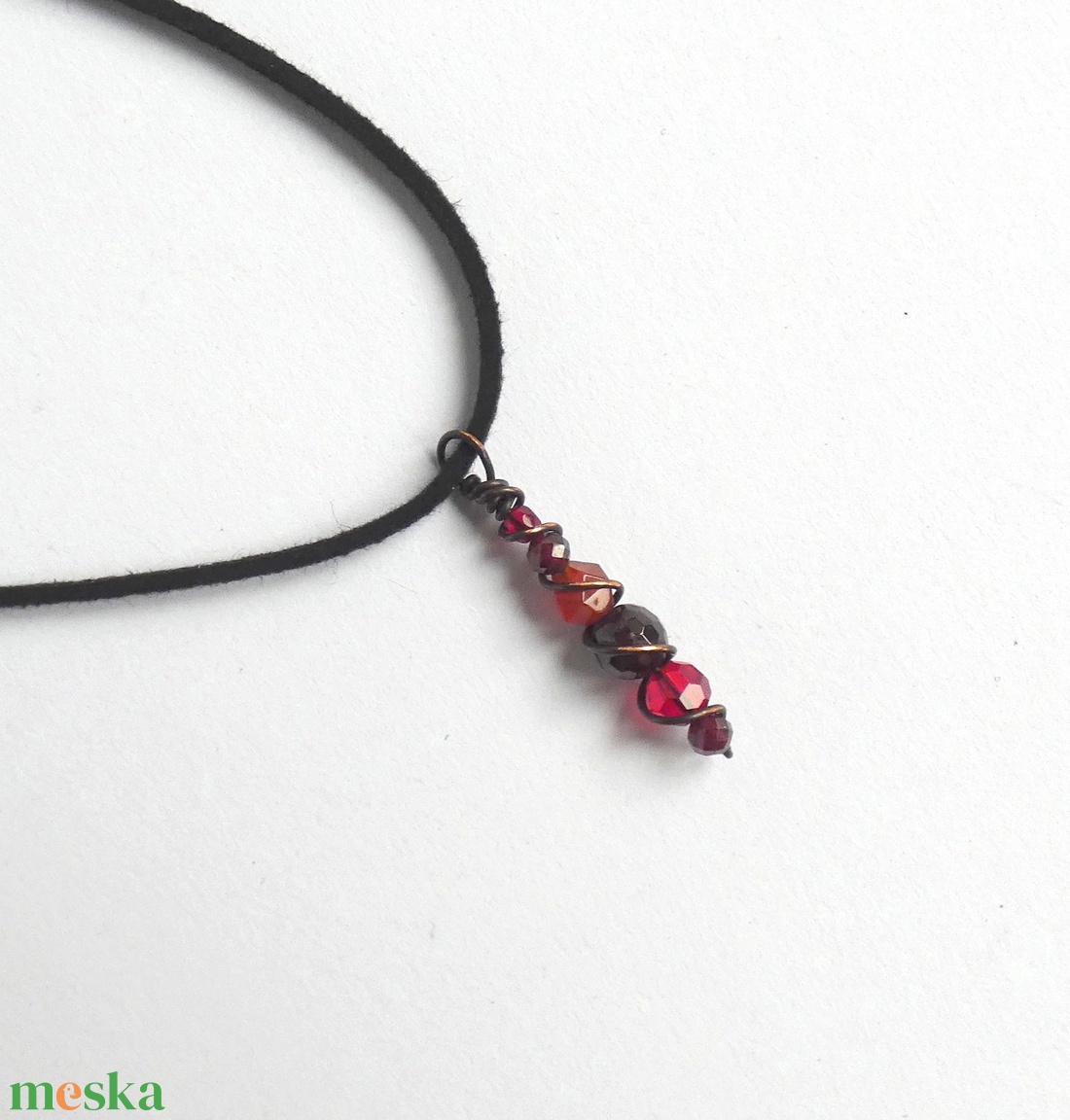 Tüzes színsor medál - ékszer - nyaklánc - medál - Meska.hu