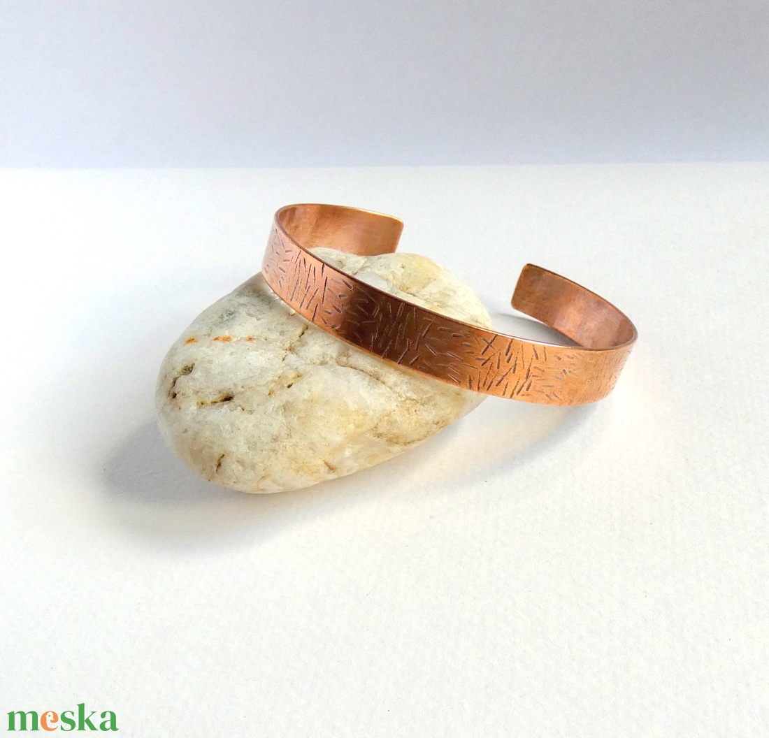 Barkács karperec vörösrézből - ékszer - karkötő - karperec - Meska.hu