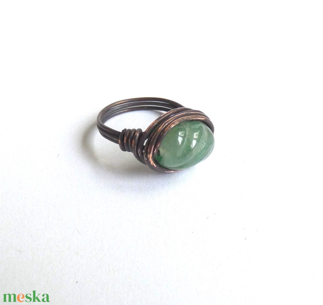 Harmóniában rézdrót gyűrű - ékszer - gyűrű - gyöngyös gyűrű - Meska.hu Harmóniában rézdrót gyűrű - ékszer - gyűrű - gyöngyös gyűrű - Meska.hu