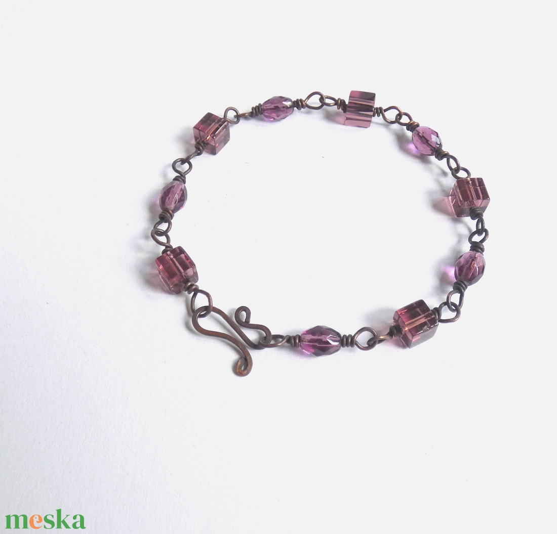 Az üveghegyen túl...üveg karkötő - ékszer - karkötő - gyöngyös karkötő - Meska.hu