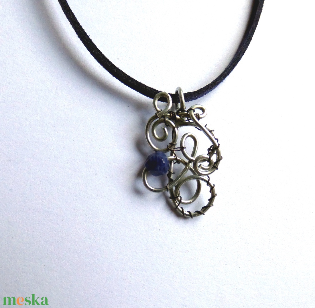 Inda acéldrót medál  - ékszer - nyaklánc - medál - Meska.hu