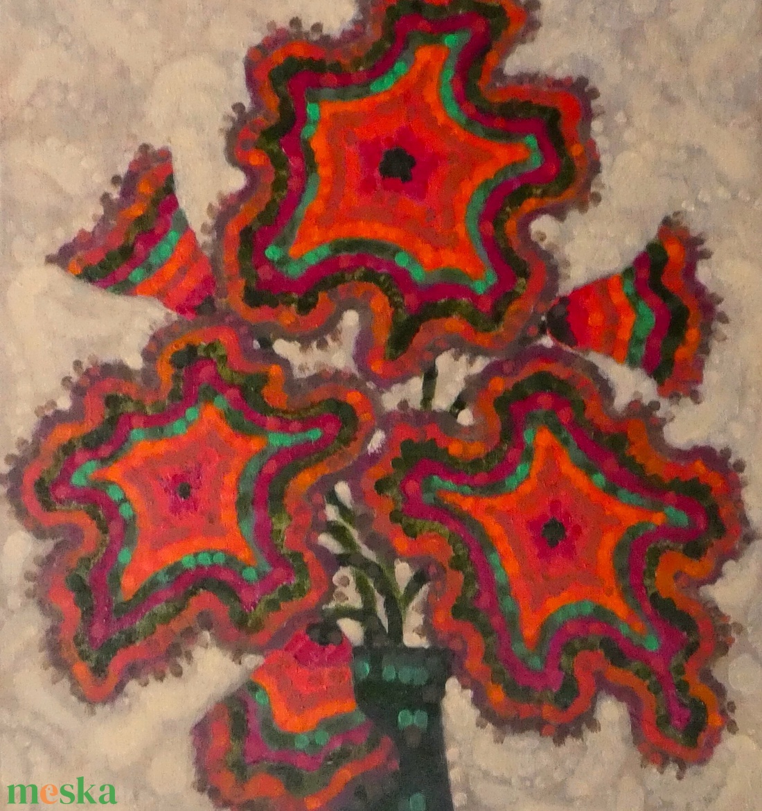 Őszi csokor akril festmény - művészet - festmény - akril - Meska.hu