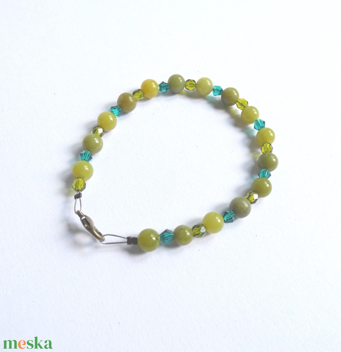 Zöld trió ásványos karkötő - ékszer - karkötő - gyöngyös karkötő - Meska.hu Zöld trió ásványos karkötő - ékszer - karkötő - gyöngyös karkötő - Meska.hu