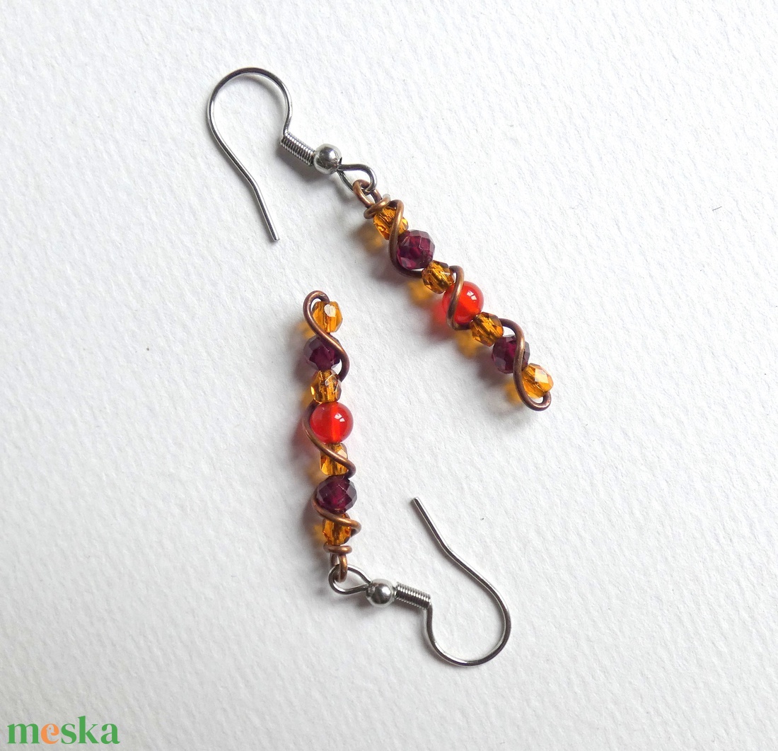 Vidám cukorkák réz fülbevaló - ékszer - fülbevaló - lógó fülbevaló - Meska.hu Vidám cukorkák réz fülbevaló - ékszer - fülbevaló - lógó fülbevaló - Meska.hu