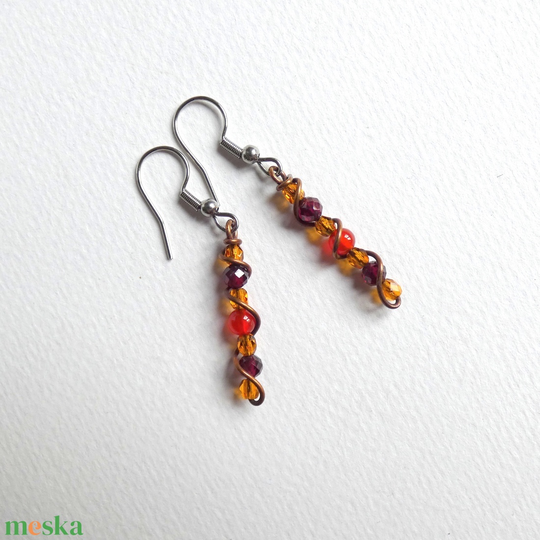 Vidám cukorkák réz fülbevaló - ékszer - fülbevaló - lógó fülbevaló - Meska.hu Vidám cukorkák réz fülbevaló - ékszer - fülbevaló - lógó fülbevaló - Meska.hu